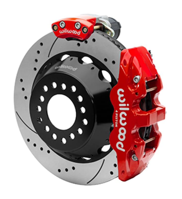 Wilwood — KIT,REAR,EPB,AERO4,12 BOLT,2.75 OFFSET 14.00 ROTOR,SRP,RED