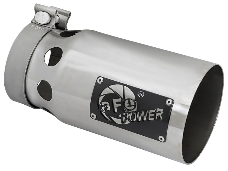 aFe — Rebel XD Series 409 Stainless Steel Clamp-on Exhaust Tip Polished