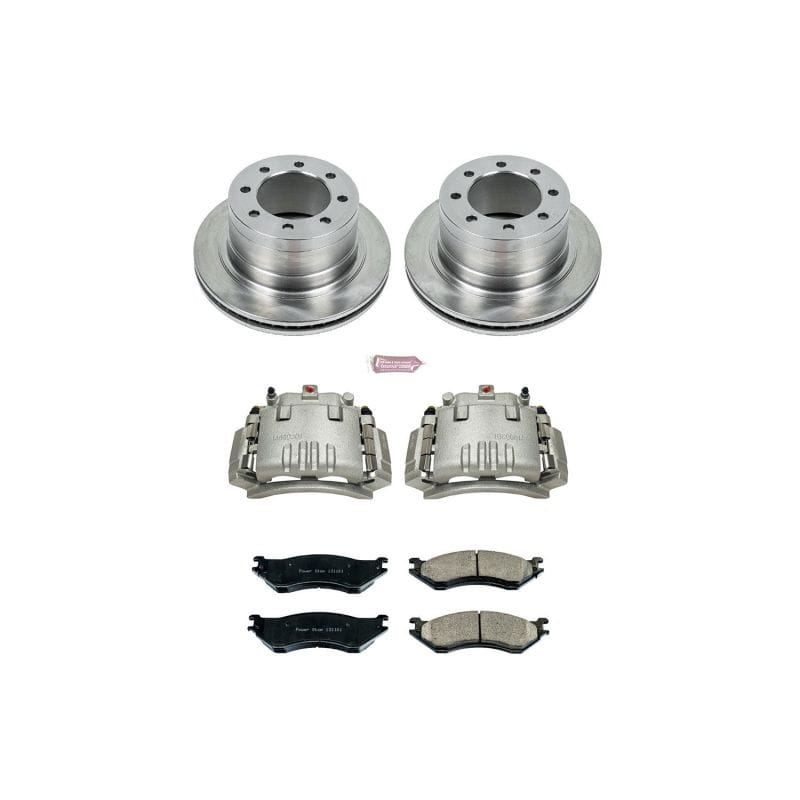 PowerStop — OE Stock Replacement Low-Dust Ceramic Brake Pad, Rotor and Caliper Kit