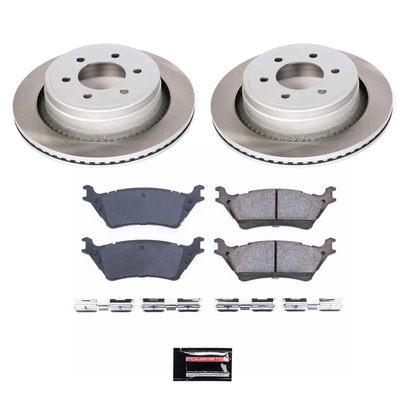PowerStop — Semi-Coated Rotor and Low-Dust Ceramic Brake Pad Kit