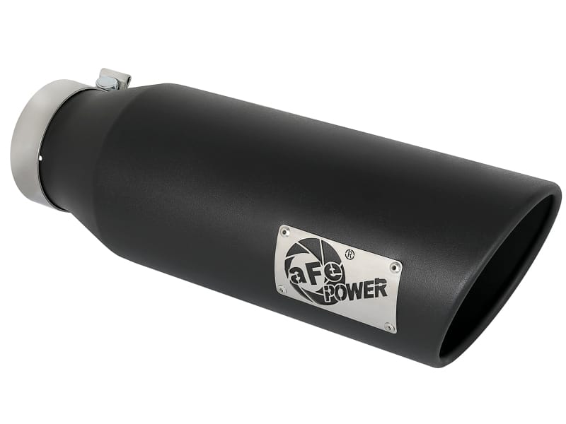 aFe — MACH Force-Xp 409 Stainless Steel Clamp-on Exhaust Tip Black