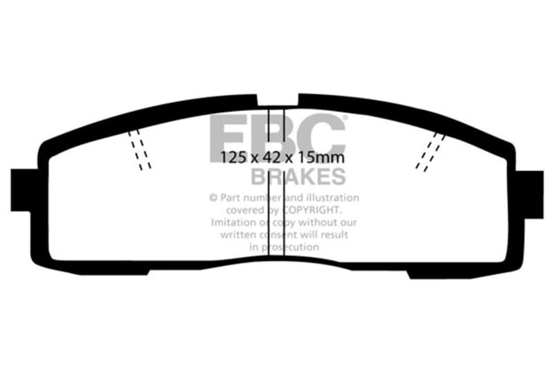 EBC — EBC 86-92 Toyota Supra 2.8 Yellowstuff Rear Brake Pads
Disc Brake Pad