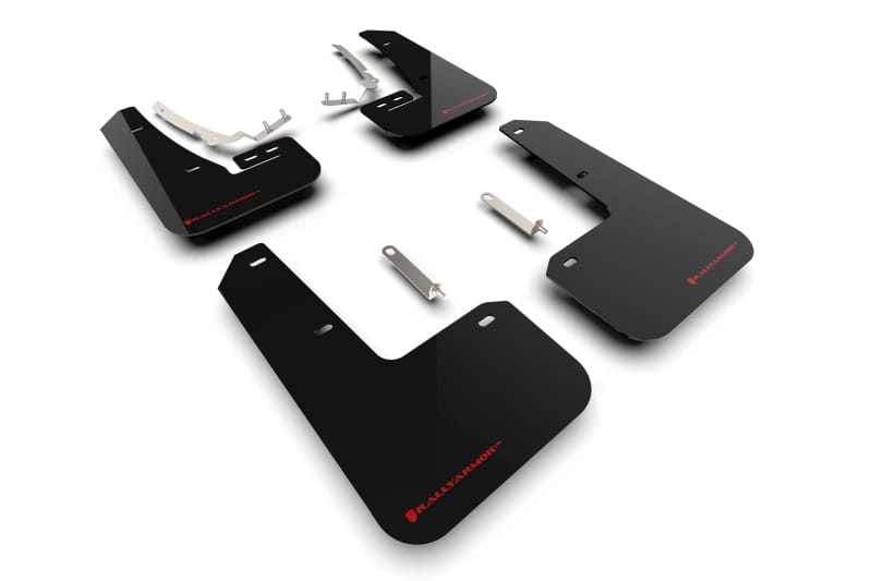 Rally Armor — Black Mud Flap/Red Logo
