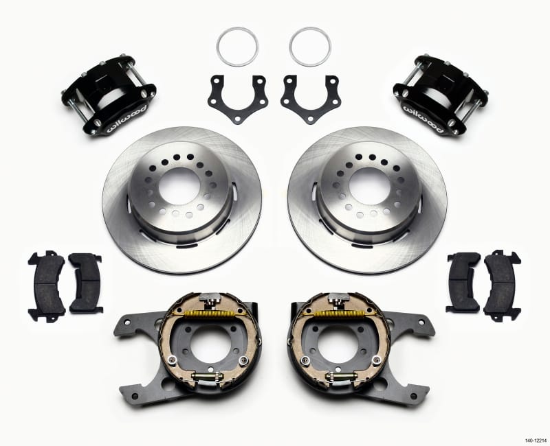 Wilwood — KIT,REAR,DISC/DRUM,MOPAR/DANA,2.36 OFFSET,GREEN,D154,1PC ROTOR
