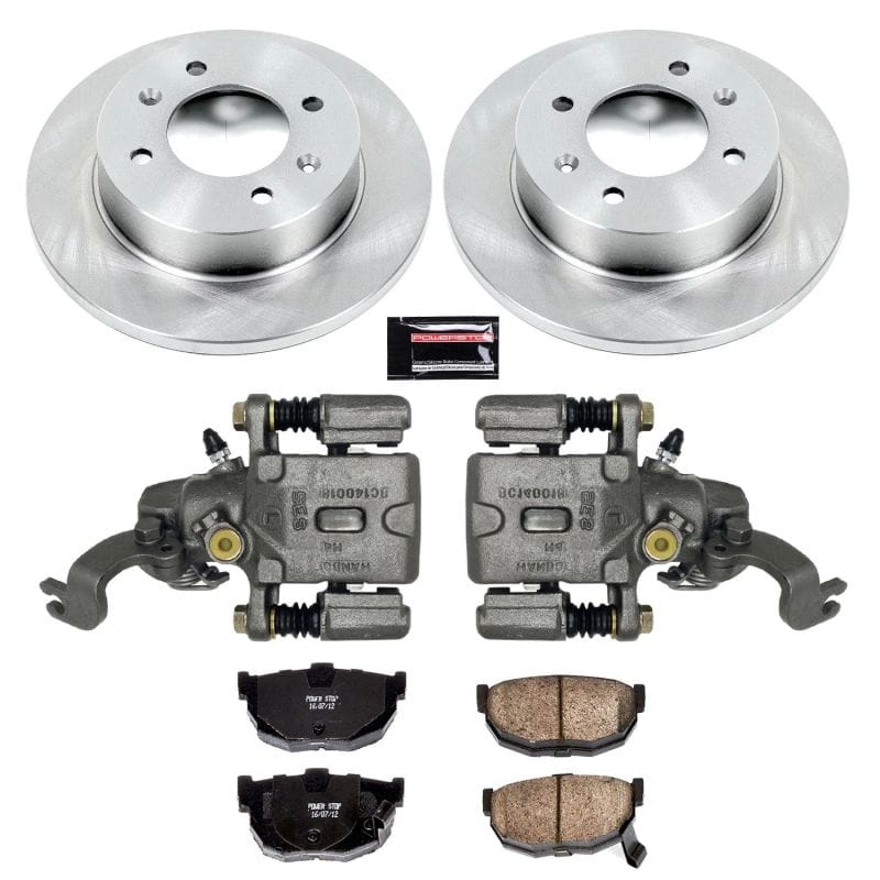 PowerStop — OE Stock Replacement Low-Dust Ceramic Brake Pad, Rotor and Caliper Kit
