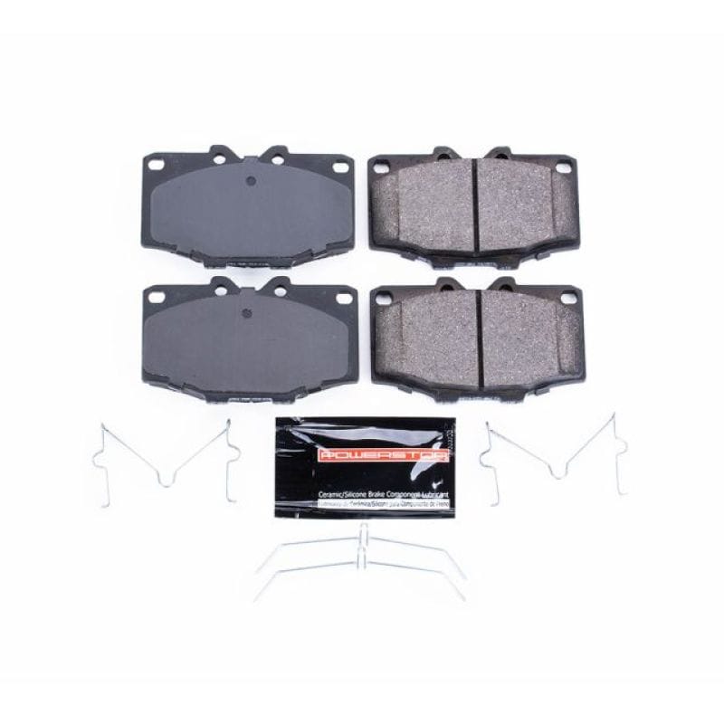 PowerStop — PowerStop - Z23 Daily Driver Carbon-Fiber Ceramic Brake Pads with Hardware Kit