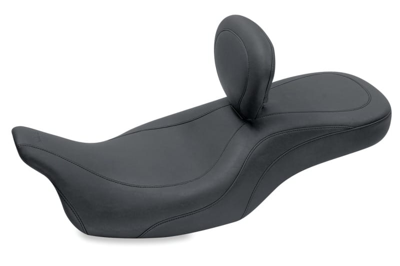 Mustang Motorcycle — Mustang 08-21 Harley Electra Glide,Rd Glide,Rd King,Str Glide Harley Super Touring 1PC Seat- Black