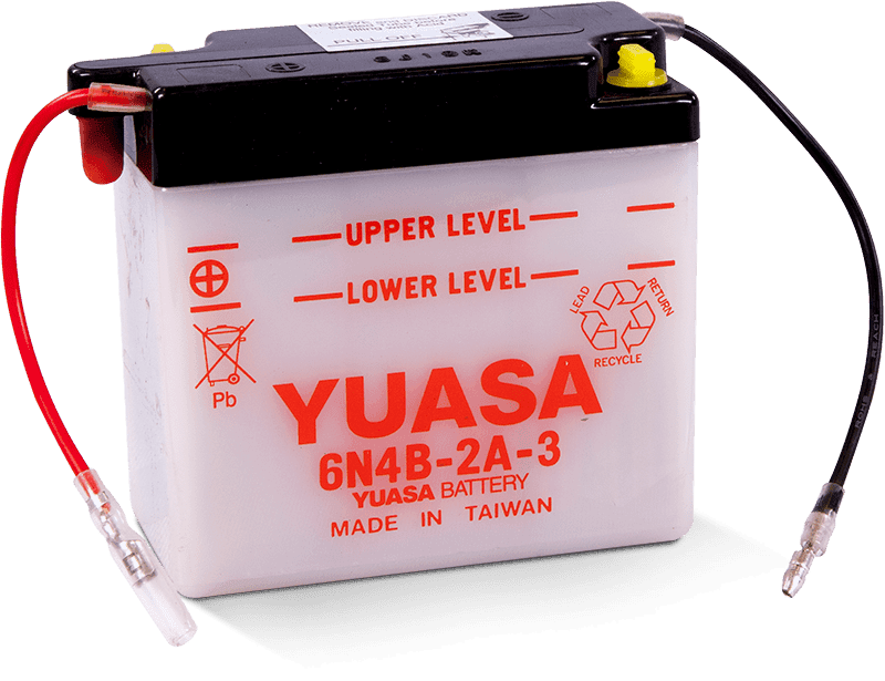 Yuasa Battery — Yuasa 6N4B-2A-3 Conventional 6-Volt Battery