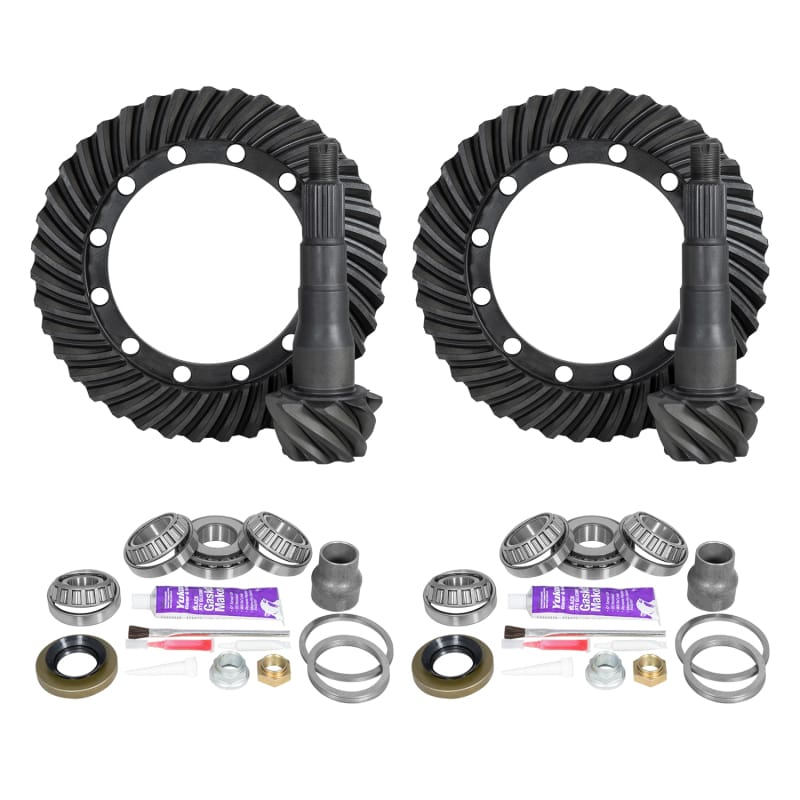 Yukon Gear & Axle — Ring & Pinion Gear Kit Package Front & Rear with Install Kits - Toyota 9.5/9.5
Ring/Pinion Gear Kit Package Front/Rear with Install Kits-Toyota 9.5/9.5