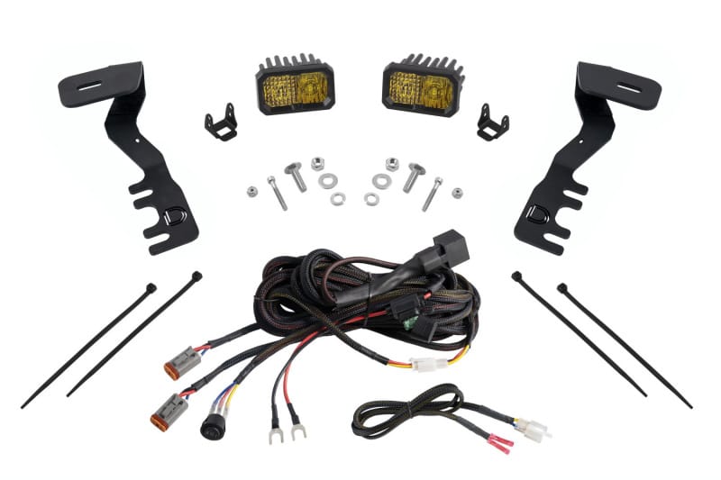 Diode Dynamics — Diode Dynamics Stage Series 2in LED Ditch Light Kit for 2024+ Toyota Tacoma- Sport Yellow Combo