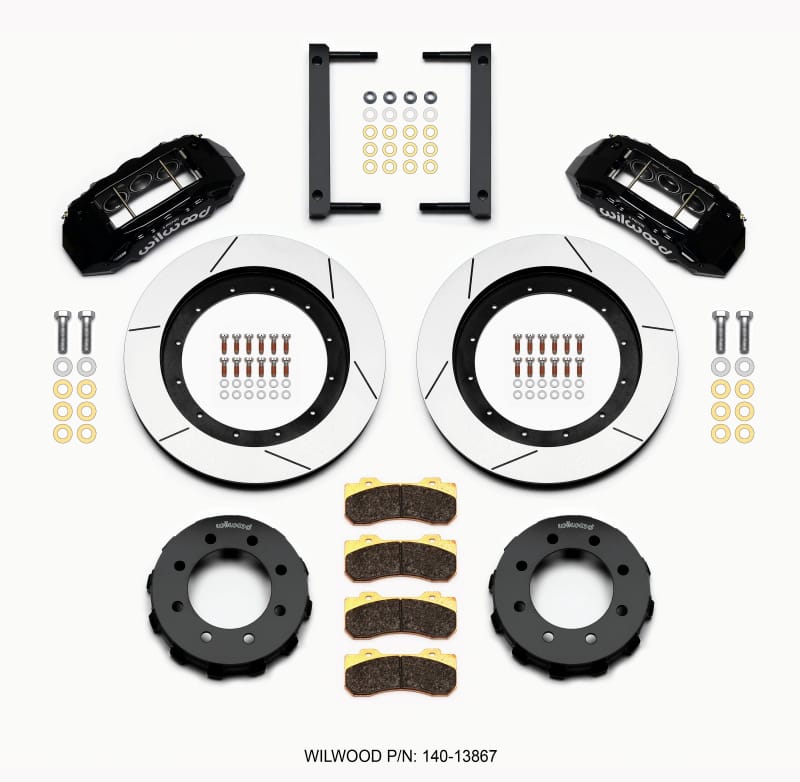 Wilwood — KIT,FRONT,FORD F250/F350,4WD,2005-2012 TX6R,16.00 ROTOR,BLACK