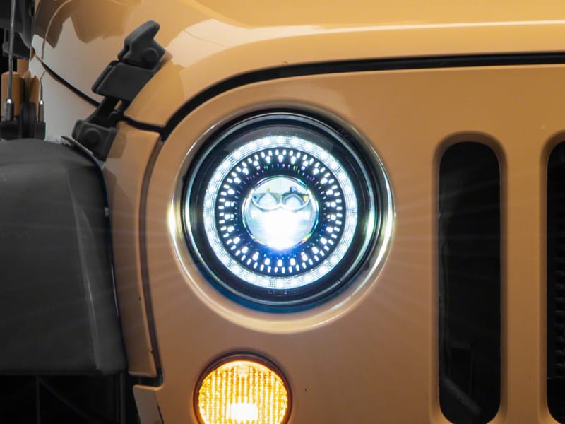 Raxiom — Raxiom 07-18 Jeep Wrangler JK Axial Series 7-In Dragon Eye LED Headlights- Blk Housing (Clear Lens)
Headlights