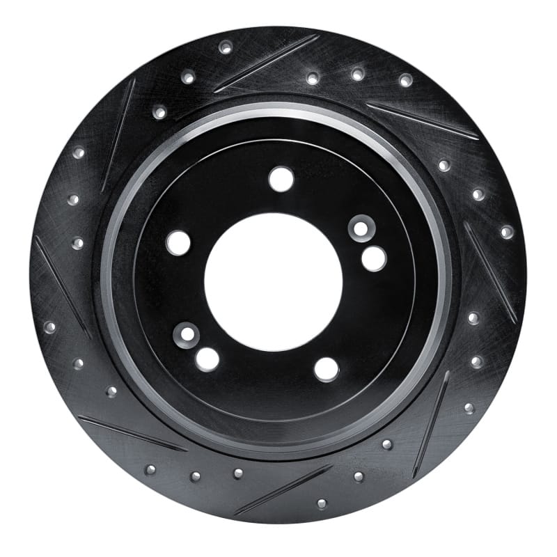 R1 Concepts — R1 Concepts Brake Rotor Drilled and Slotted Black