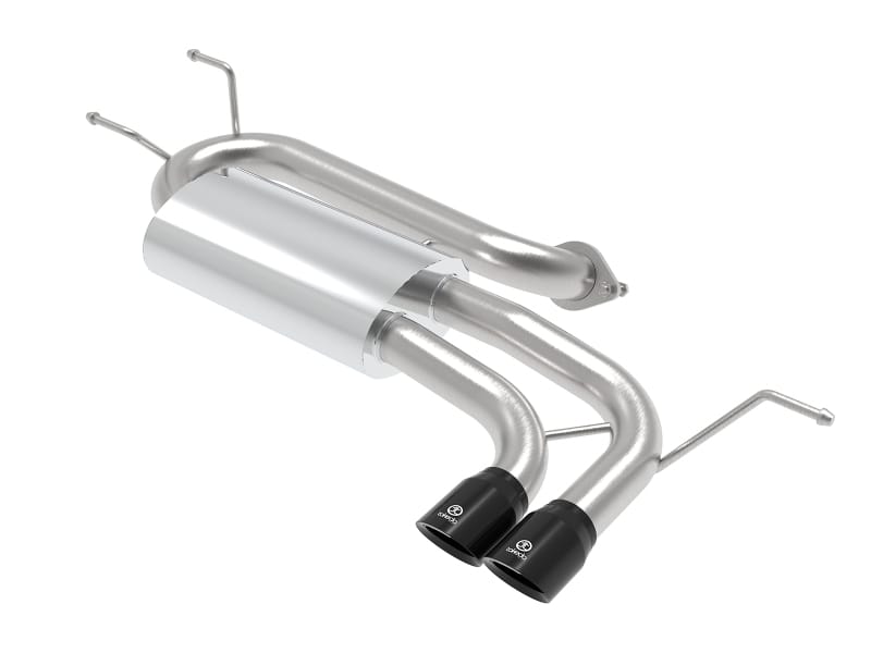 aFe — Takeda 2-1/2 IN 304 Stainless Steel Axle-Back Exhaust System w/ Black Tip