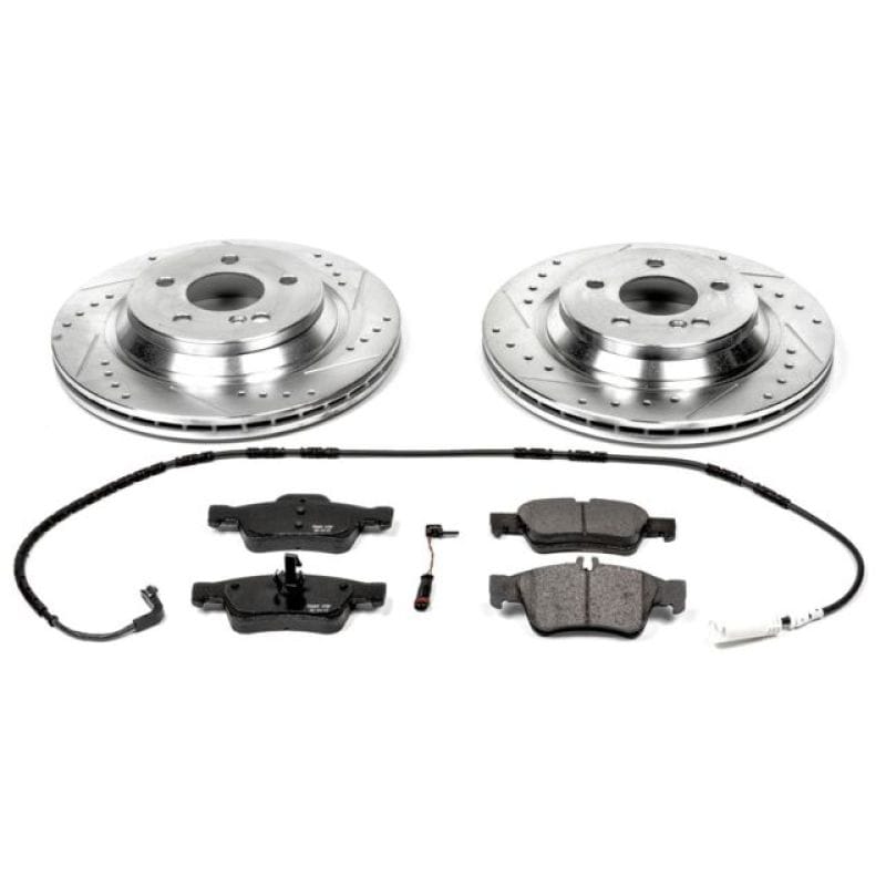 PowerStop — Z23 Daily Driver Carbon-Fiber Ceramic Brake Pad and Drilled & Slotted Rotor Kit