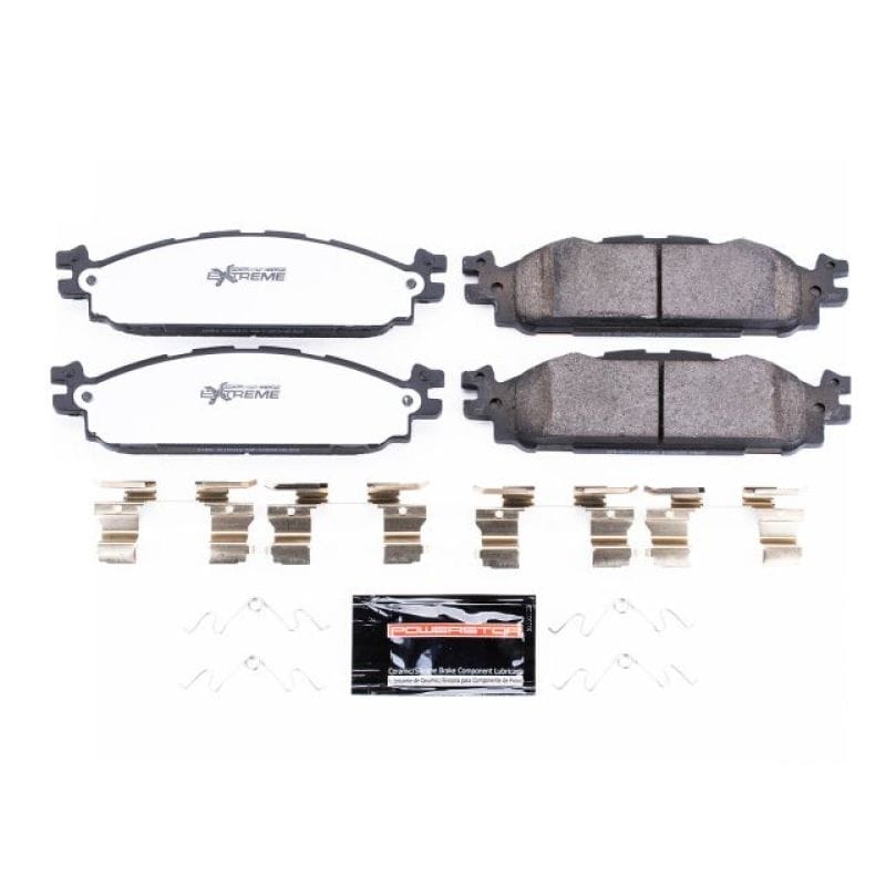 PowerStop — PowerStop - Z36 Truck and SUV Carbon-Fiber Ceramic Brake Pads with Hardware Kit