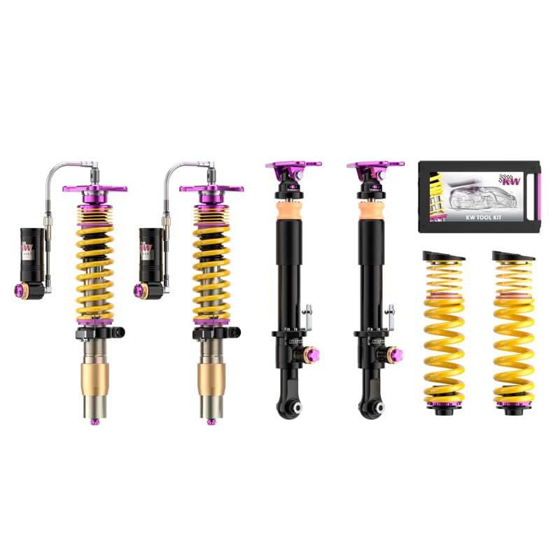 KW — Adjustable Coilovers, Aluminum Top Mounts, Rebound and Low & High Compression
KW V4 CLUBSPORT KIT - 397202EB
