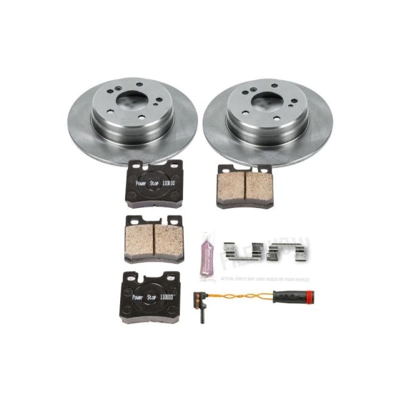 PowerStop — OE Stock Replacement Low-Dust Ceramic Brake Pad and Rotor Kit