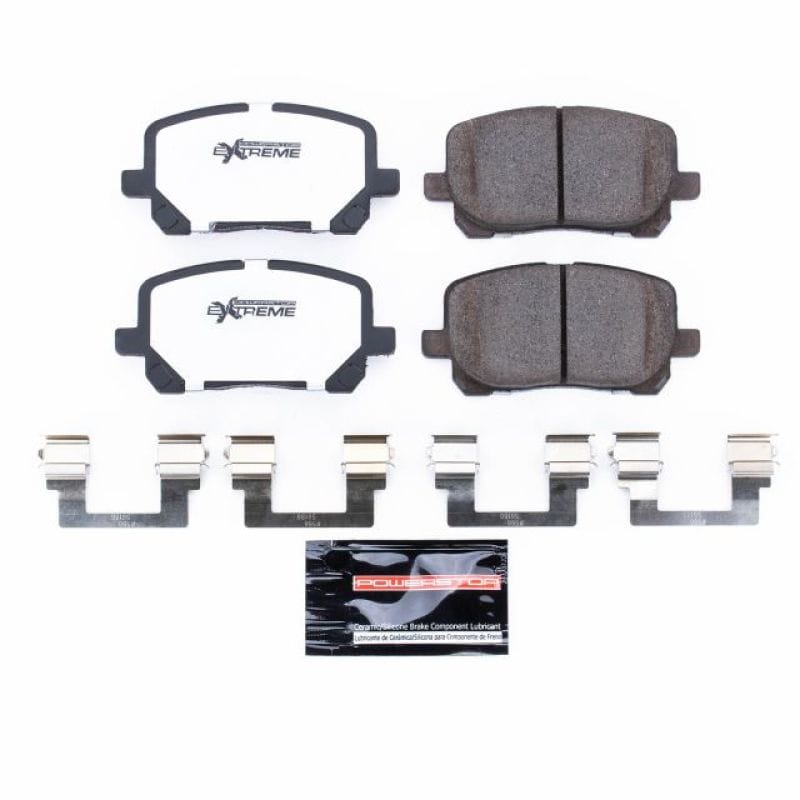 PowerStop — PowerStop - Z26 Performance Carbon-Fiber Ceramic Brake Pads with Hardware Kit