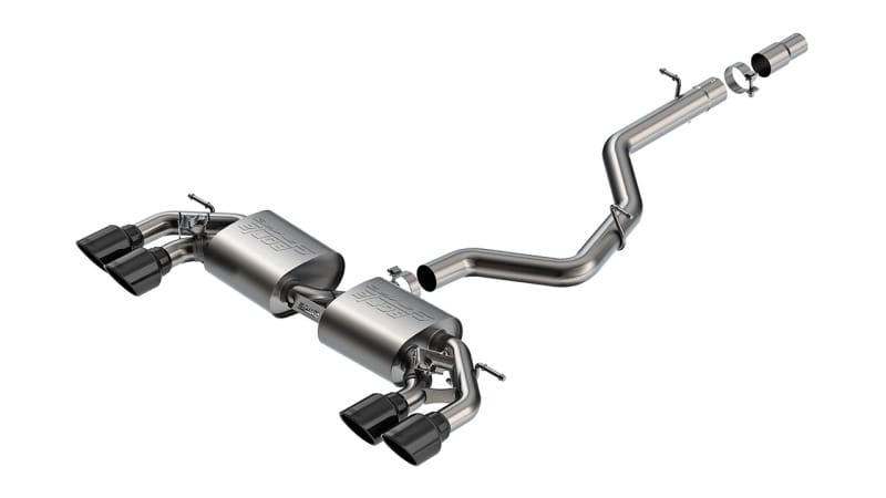 Borla — Borla 22-25 Volkswagen Golf R S-type Cat-Back Exhaust - Dual 4.5in Black Chrome Tips
Cat-Back System