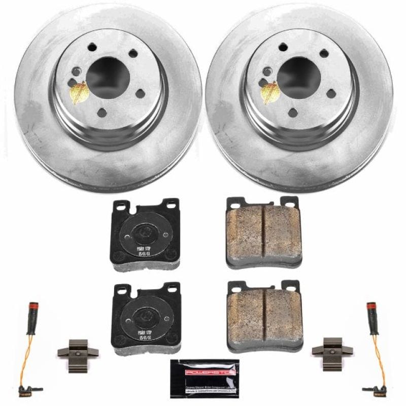 PowerStop — Genuine Geomet Coated Rotor and Carbon-Fiber Ceramic Brake Pad Kit