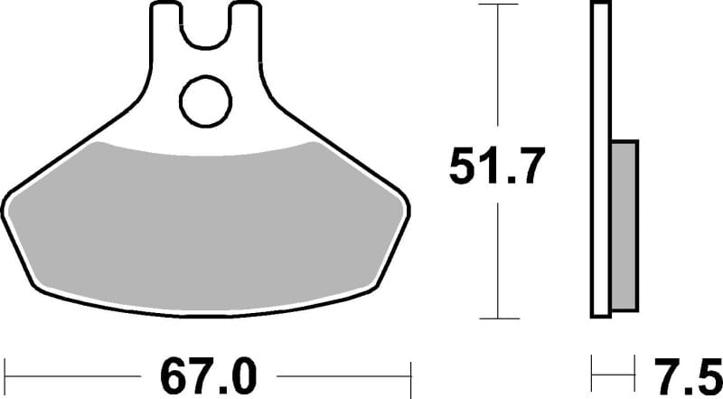 Brembo OE Powersports — Brembo OE Sinter Prime Brake Pad