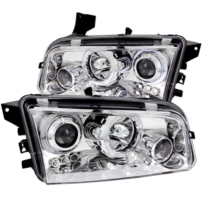 ANZO — ANZO 2006-2010 Dodge Charger Projector Headlights w/ Halo Chrome
Head Light Set
HdLtSet