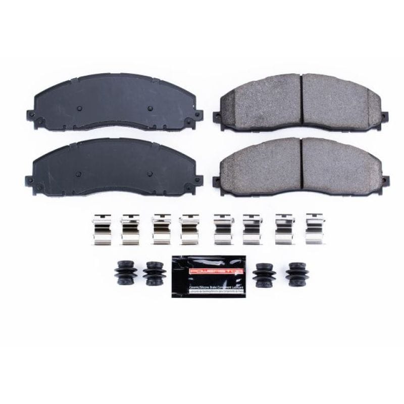 PowerStop — PowerStop - Z23 Daily Driver Carbon-Fiber Ceramic Brake Pads with Hardware Kit