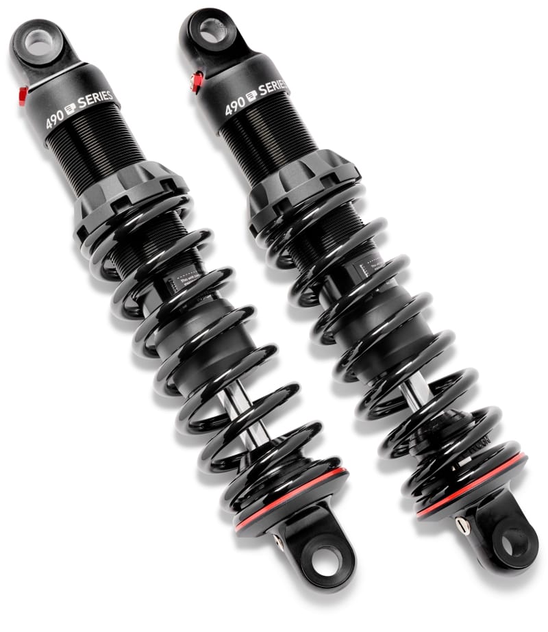 Progressive — Progressive Harley-Davidson V-Rod 490 Series Shocks 13.0in Bushing - Black