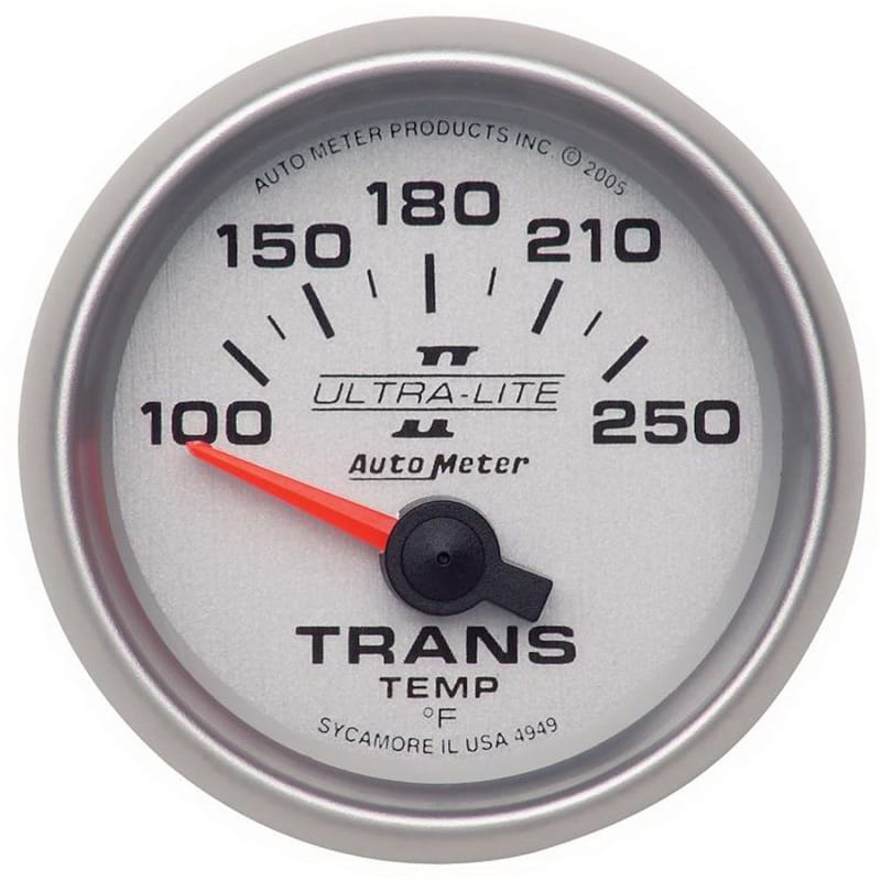 AutoMeter — GAUGE, TRANSMISSION TEMP, 2 1/16", 100-250?F, ELECTRIC, ULTRA-LITE II