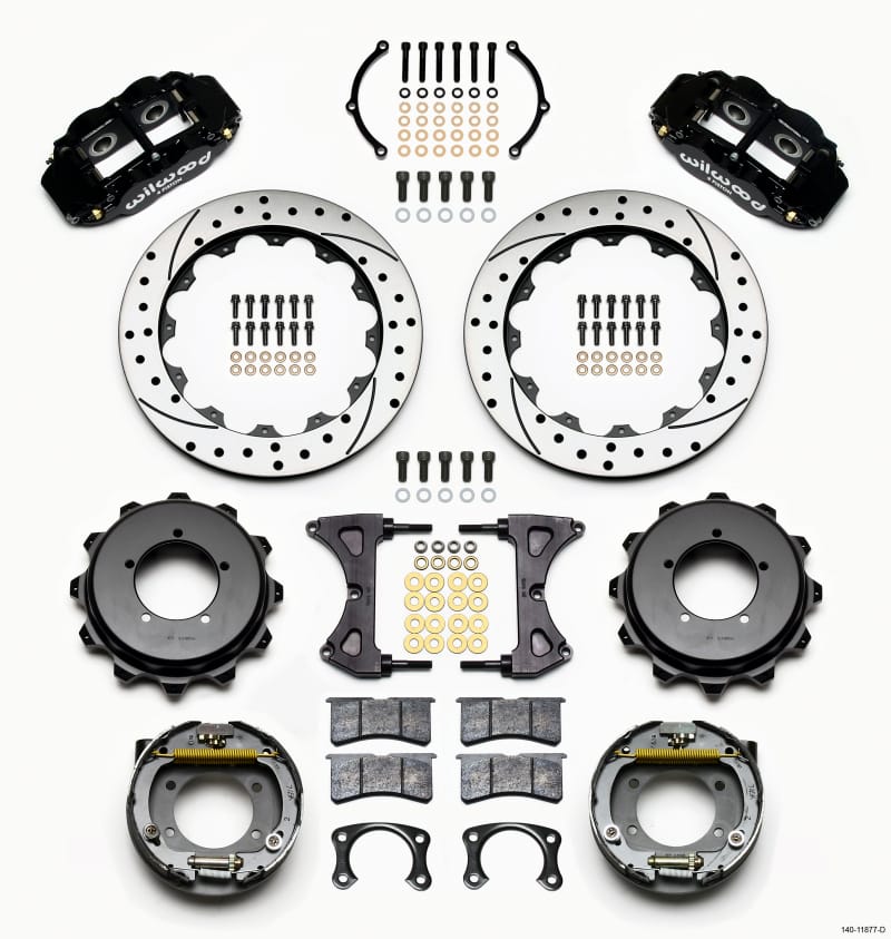 Wilwood — KIT,REAR,SPEEDWAY ENG FLOATER,NEW FORD FNSL4R,12.88 ROTOR,DRILLED