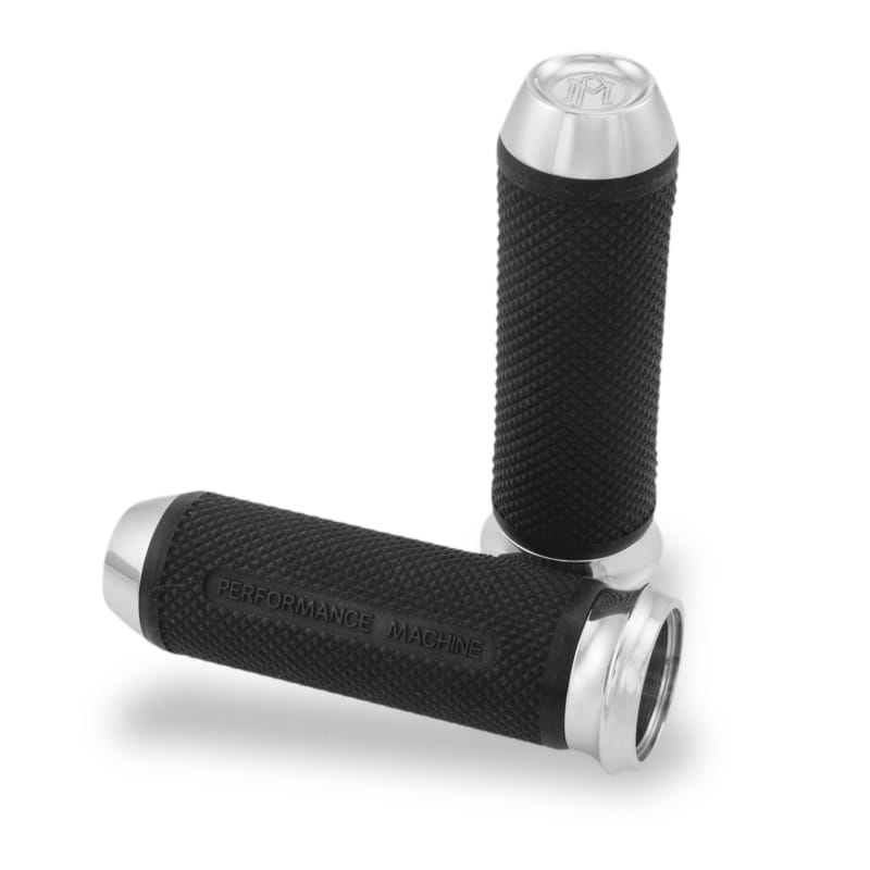 Performance Machine — Performance Machine Handle Grip Set - Elite Cable - Chrome