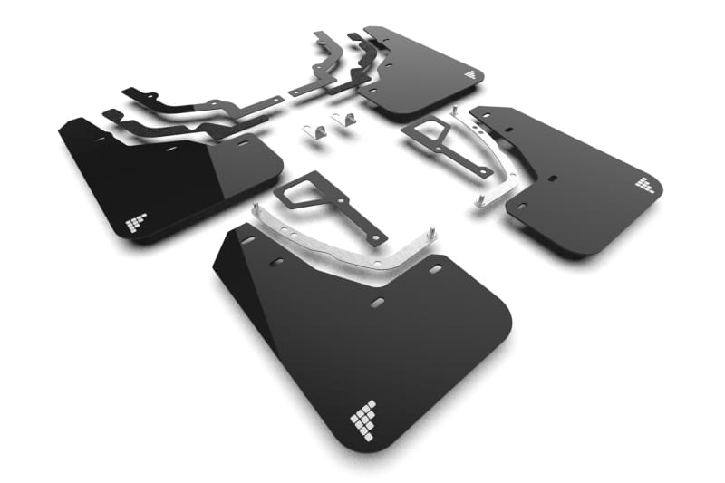 Rally Armor — Black Mud Flap/White Logo