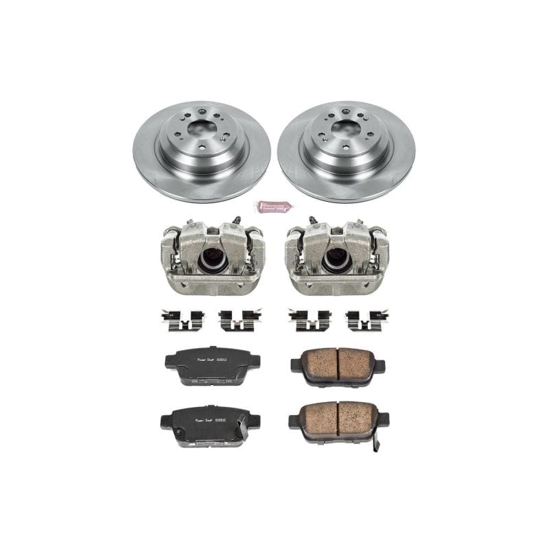 PowerStop — OE Stock Replacement Low-Dust Ceramic Brake Pad, Rotor and Caliper Kit