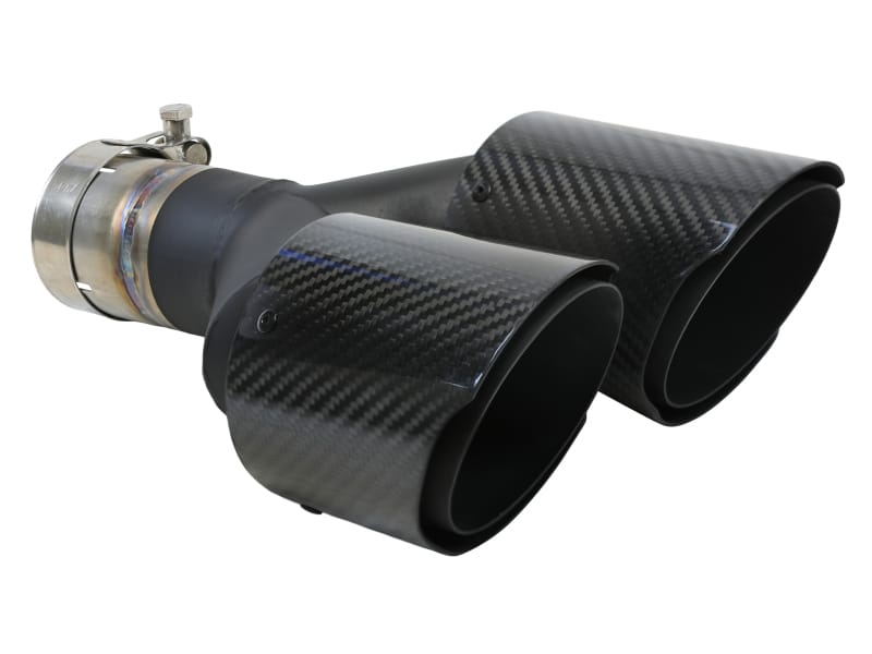 aFe — Takeda 304 Stainless Steel Clamp-on Exhaust Tip Carbon Fiber