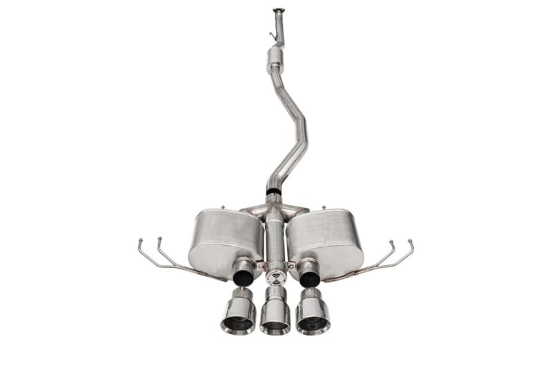 CORSA Performance — 3in. Front Pipe-Back with (1) Corsa Performance resonator; (2) Corsa Performance
3in. Front Pipe-Back with (1) Corsa Performance resonator
(2) Corsa Performance