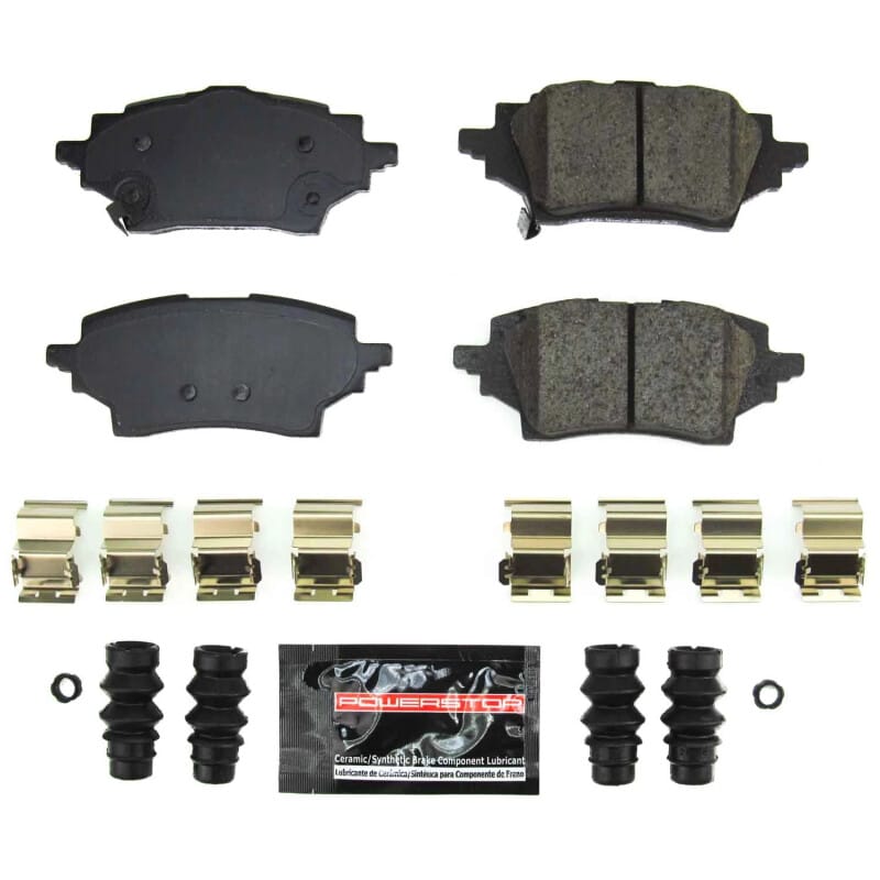 PowerStop — PowerStop - Z23 Daily Driver Carbon-Fiber Ceramic Brake Pads with Hardware Kit