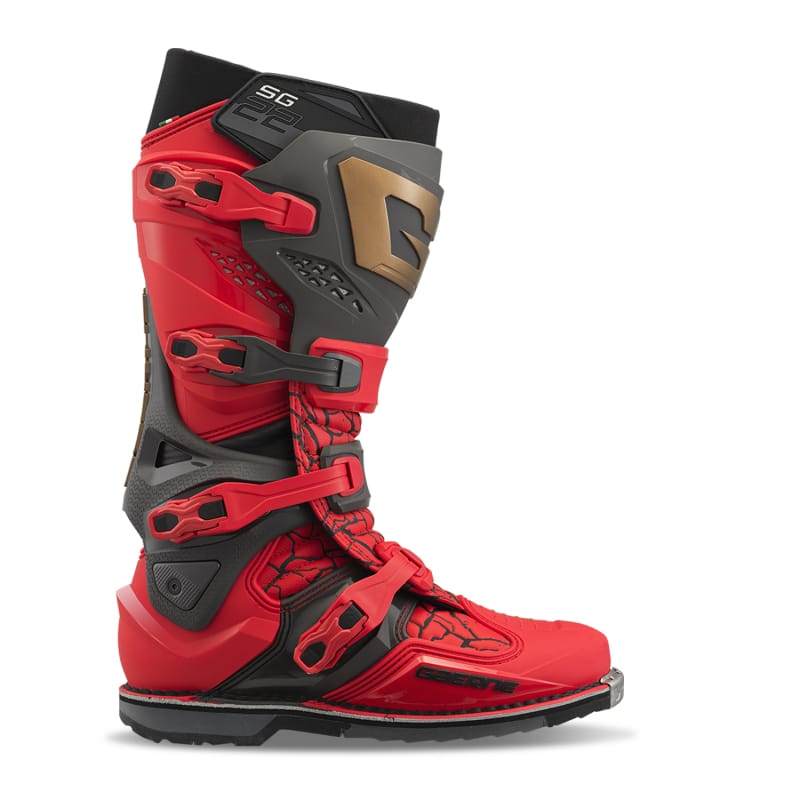 Gaerne — Gaerne SG22 Limited Edition MAGMA MJK LE Boot Deep Black/Fiery Red Size 9.5