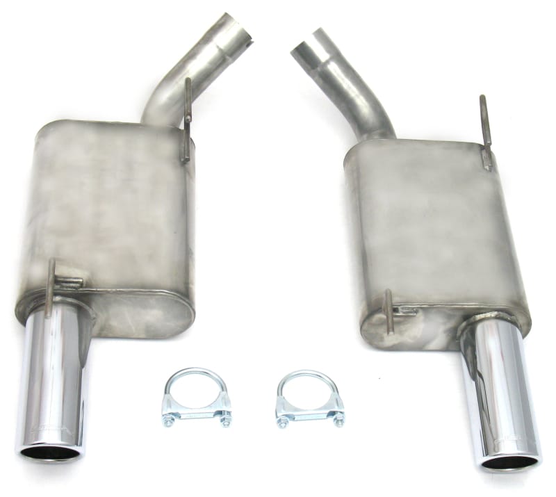 JBA — JBA 07-10 Ford Mustang GT/GT500 4.6L/5.4L 409SS Dual 3.5in Rear Exit Axle Back Exhaust
Exhaust System