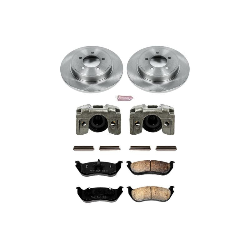 PowerStop — OE Stock Replacement Low-Dust Ceramic Brake Pad, Rotor and Caliper Kit