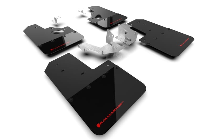 Rally Armor — Black Mud Flap/Red Logo