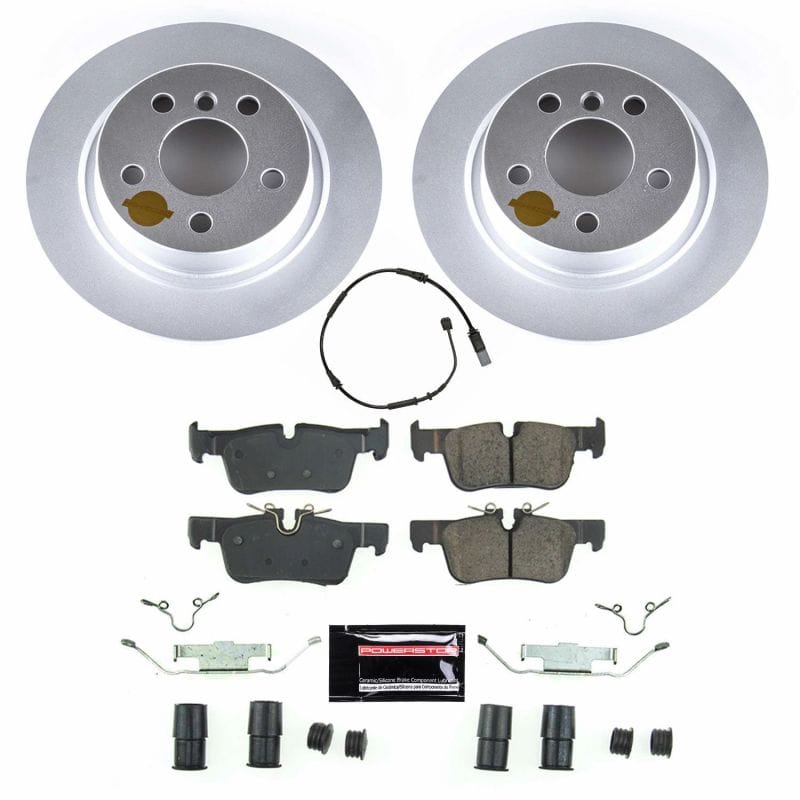 PowerStop — Genuine Geomet Coated Rotor and Carbon-Fiber Ceramic Brake Pad Kit