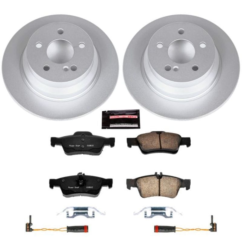 PowerStop — Genuine Geomet Coated Rotor and Carbon-Fiber Ceramic Brake Pad Kit