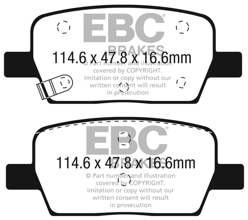 EBC — Ultimax OEM Replacement Brake Pads