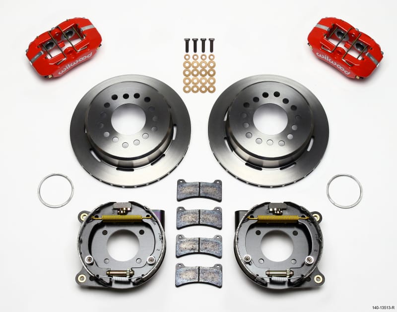 Wilwood — KIT,REAR,DISC/DRUM,BOP,2.75 OFFSET 1PC 11.00,RED
