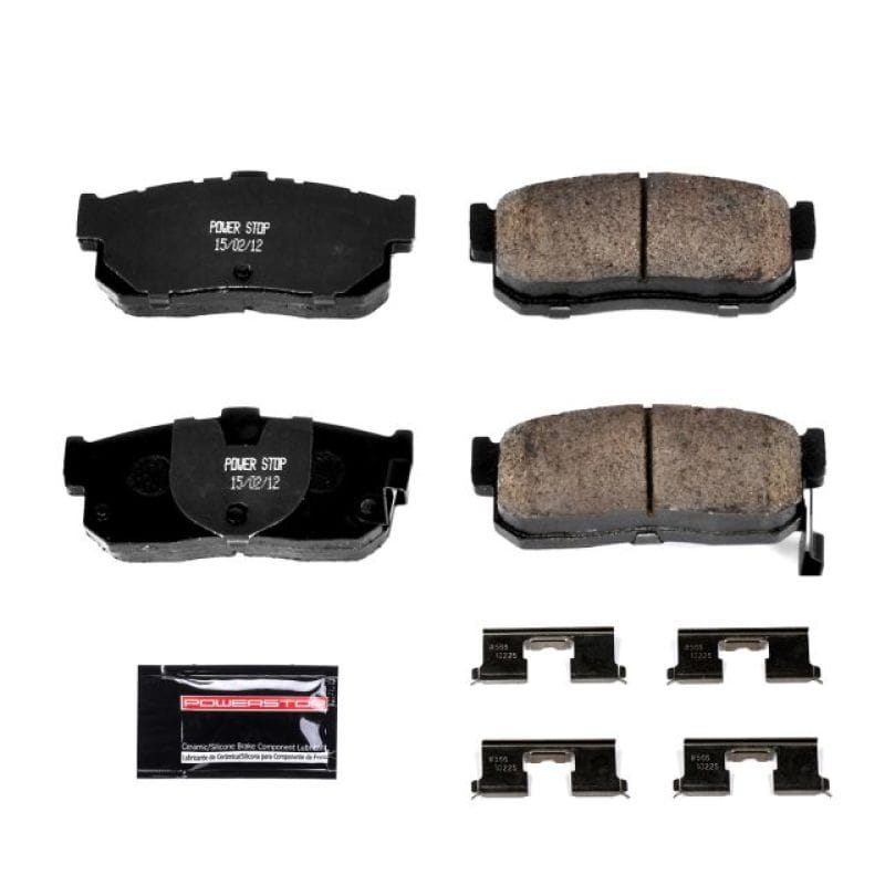 PowerStop — PowerStop - Z23 Daily Driver Carbon-Fiber Ceramic Brake Pads with Hardware Kit