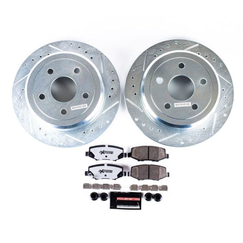 PowerStop — Z36 Truck and SUV Carbon-Fiber Ceramic Brake Pad and Drilled & Slotted Rotor Kit