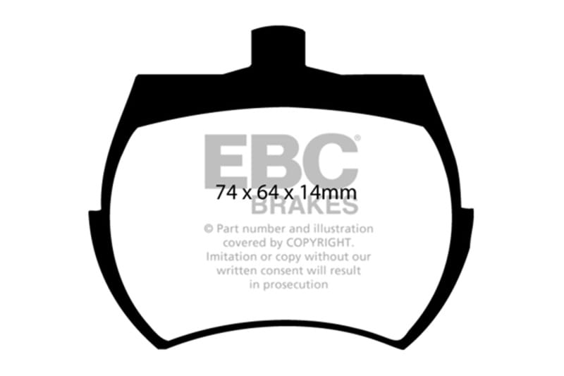 EBC — EBC 62-71 Austin-Healey Sprite (Steel Wheels) Greenstuff Front Brake Pads
Disc Brake Pad