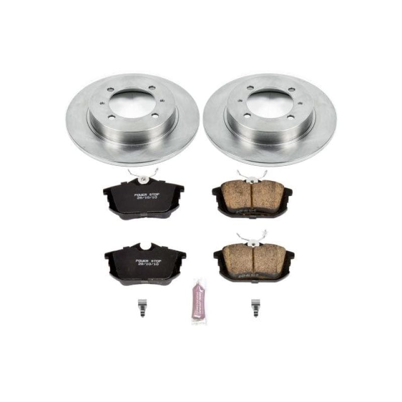 PowerStop — OE Stock Replacement Low-Dust Ceramic Brake Pad and Rotor Kit