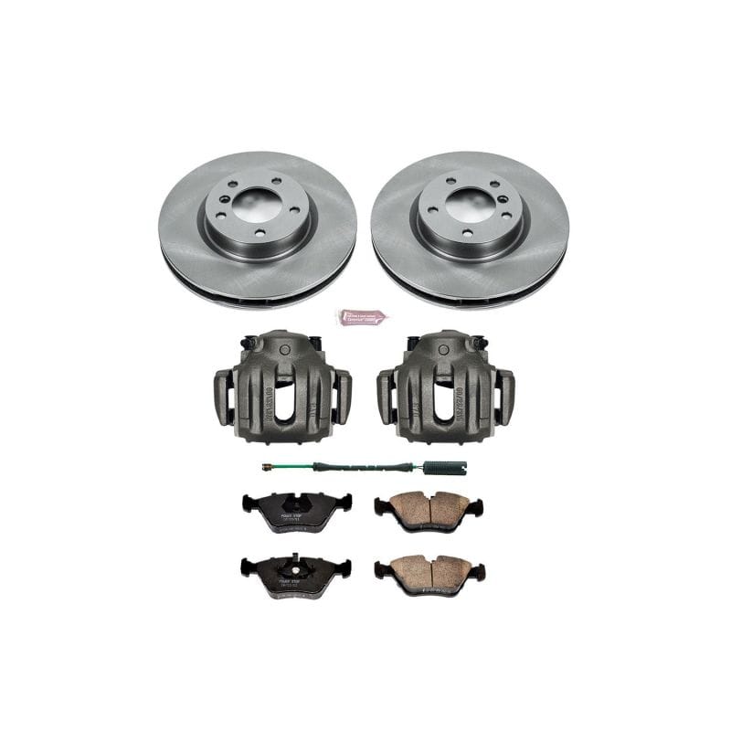 PowerStop — OE Stock Replacement Low-Dust Ceramic Brake Pad, Rotor and Caliper Kit